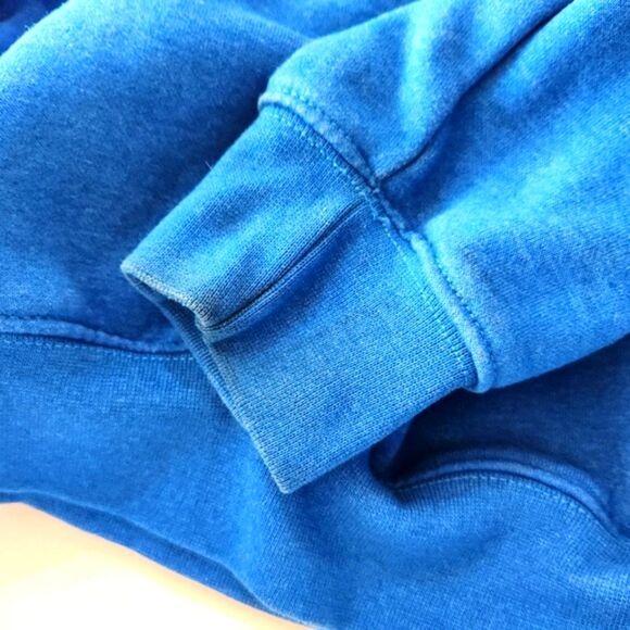 Carhartt Loose Fit Hooded Sweatshirt Hoodie Logo Sleeve Blue Men's Small - Picture 10 of 12